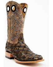 Cody James Men&#39;s Exotic Pirarucu Western Boots - Broad Square Toe - £399.74 GBP