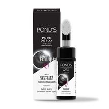 Pond's Pure Detox Foaming Brush Facewash for Clear Glow All Skin Types, 150 ml, - £20.83 GBP