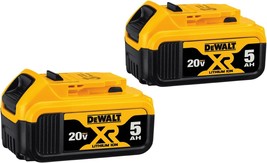 DEWALT 20V Max XR 20V Battery, 5.0-Ah, 2-Pack (DCB205-2) 5.0Ah Batteries... - $193.99