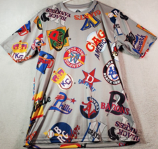 Negro Leagues Museum T Shirt Baseball Unisex Size Medium Gray Multi Short Sleeve - £25.21 GBP