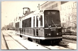 RPPC MBTA Streetcar Trolley 3415 Blandford Street Boston MA UNP Postcard F17 - £19.20 GBP