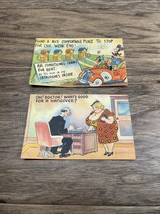 Antique Vintage 1939 1943 Lot of 2 Postcards Comedy Humor Novelty KG JD - $188.27 MXN