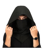 Black Techwear Assassin Ninja Samurai Mask Hood Hoodie Cyberpunk Costume... - £23.89 GBP