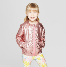 Cat &amp; Jack Toddler Girls Rose Gold Water Resistant Rain Coat Sizes 2T 3T... - $284.92 MXN