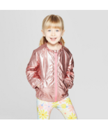 Cat &amp; Jack Toddler Girls Rose Gold Water Resistant Rain Coat Sizes 2T 3T... - £12.78 GBP