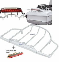 JMEI Air Wing Luggage Rack with LED Light for Harley Davidson Tour Pak Pack Trun - £100.27 GBP