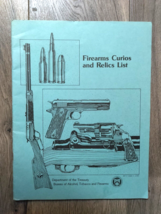 Firearms Curios and Relics List/Dept. of Treasury/ATF Booklet - 1987 Edition - £10.06 GBP