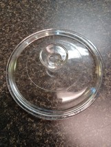 Vtg PYREX Corning Clear Glass Lid 15-A  Round Replacement Lid Only 7 1/8&quot; - £11.59 GBP
