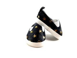 Our Generation by BATTAT 18&quot; Doll Shoes Black with Gold Stars - £5.49 GBP
