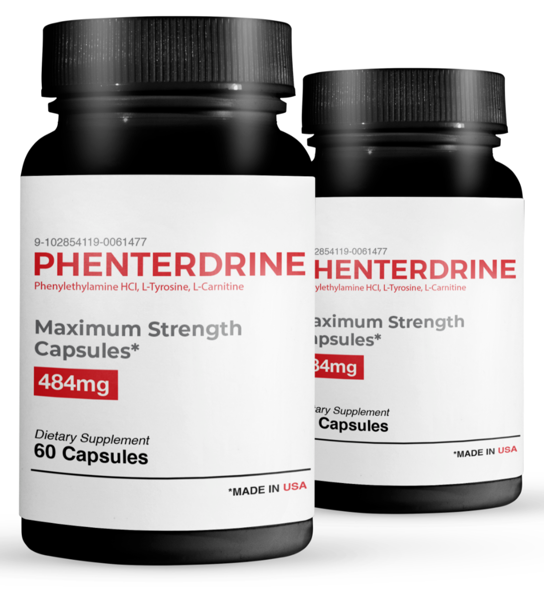 2 Pack Phenterdrine, fórmula termogénica para quemar grasa-60 Cápsulas x2 - $71.27