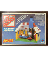 Vintage 1982 Entex Loc Blocs Papa Smurf&#39;s Laboratory No. 1476 COMPLETE - $45.62 CAD