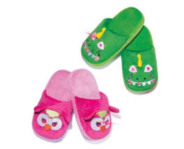 Girls Blinking Buddies Light Up Owl Slippers Shoe - £10.10 GBP