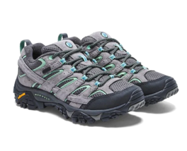 Merrell Women&#39;s Moab 2 Sz 7.5 Waterproof Hiking Trail Shoes Drizzle/Mint J06028 - £58.62 GBP