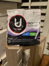 U By Kotex Security Regular Super Tampons Unscented 18 Ct - £23.73 GBP