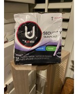 U By Kotex Security Regular Super Tampons Unscented 18 Ct - £23.79 GBP