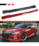 For 2018-2022 Honda Accord San Marino Red Add-On Side Skirt Extensions S... - $218.00