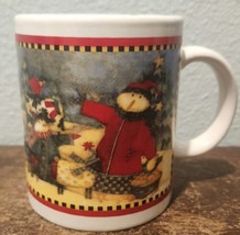 Gibson Everyday 2005 Debi Hron Snowman Christmas Holiday Cocoa Mug Cup - $6.83