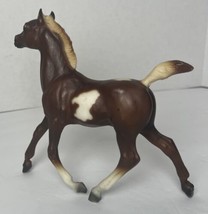 Breyer Horse Liver Chestnut Pinto Running Foal Flaxen Mane Vintage Paint Colt - £11.13 GBP