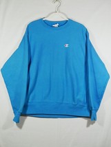Vintage Champion Sweatshirt Mens Large Blue Reverse Weave Embroidered - £15.71 GBP