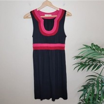 Anthropologie Weston Wear | Black Red Pink Colorblock Dress, size small - £21.65 GBP