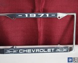 1971 Chevy Chevrolet GM Licensed Front Rear Chrome License Plate Holder ... - $1,979.99