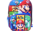 Super Mario Bros. 16&quot; Tamaño Completo Mochila Con / Extraíble Aislado Co... - $30.06