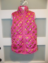 SIMPLY SOUTHERN Pink &amp; Gold Elephants Sleeveless Vest Size M Girl&#39;s - €20,57 EUR