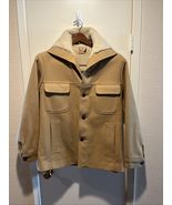 Vintage Lobo Pendleton Western Wear 100% Virgin Wool Coat Sz 40 Tan/Sher... - $48.51