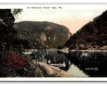 View On Delaware River Delaware Water Gap Pennsylvania PA UNP WB Postcar... - $3.91