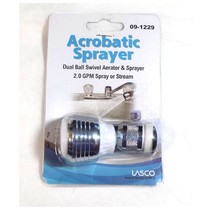 Lasco - Acrobatic Sprayer- Dual Ball Swivel Aerator &amp; Sprayer - MPN - 09-1229 - $12.86