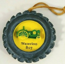John Deere Moline Illinois Waterloo Boy Tractor Tire Christmas Ornament - £15.34 GBP