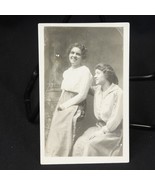 Mother Daughter Real Photo Postcard Black &amp; White Un Stamped Portraits - €7,61 EUR