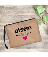 Super Atsem Printed Cosmetic Bags Bachelorette Party Makeup Bag Toiletri... - £7.70 GBP