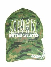 ARMY Strong Green Camouflage Hat w/ Eagle Logo - £6.46 GBP