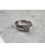 Womens Vintage Estate 10K White Gold Diamond Ring Set 4.6g, E4909 - $13,214.19 MXN