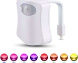 Color Changing Toliet Night Light Motion Sensor Led Motion Activated Was... - £10.37 GBP
