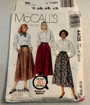 Sewing Pattern McCall&#39;s #4408 1989 Skirt Easy 90 Minutes - £3.88 GBP