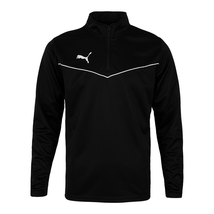 Puma TeamRise 1/4 Zip Jacket Men&#39;s Sportswear Jacket Casual Black NWT 65... - $53.91