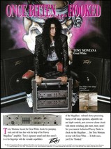 Great White band Tony Montana 1991  Peavey Mega Bass guitar amp ad advertisement - £3.30 GBP