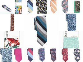 Men&#39;s NWT Bar III Various Styles &amp; Colors Neck Ties and Pocket Squares B4HP - £8.22 GBP+