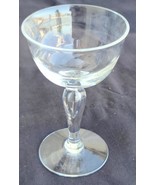 Antique Crystal Stemmed Cocktail Glass - VGC - GORGEOUS TEARDROP - SATUR... - £17.35 GBP