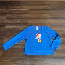 Looney Tunes Blue Fleece Sweatshirt Sleep Pajama Shirt Top Sweatshirt M ... - $39.59