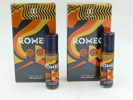 2X Romeo 6 Ml Roll On Pure Perfume No Alcohol Original Pack Of 2 - £9.72 GBP