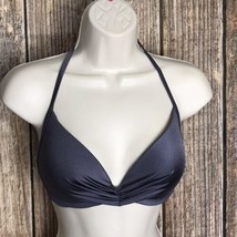 34C Shade &amp; Shore &quot;Dream&quot; NWOT Halter Swimsuit Bikini Bra Top ~ Purplish Gray - £9.17 GBP