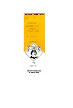 Aug 8 1988 8/8/88 NY Mets @ Pittsburgh Pirates Ticket 1-0 Pitchers Duel - £15.81 GBP