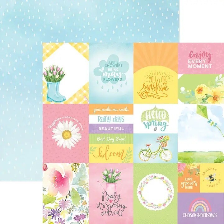 Spring Tags Scrapbooking Paper, Double-sided Cardstock - 12x12&quot; Single S... - $1.24