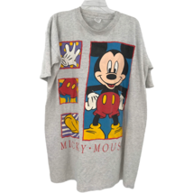 VTG Mickey Mouse Distressed Body Parts Gray T Shirt Size XL  Standing Fr... - £40.65 GBP