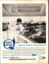 1964 Ford Vintage Print Ad Auto Dealership Service Quality Care Lincoln Mercury - £21.51 GBP