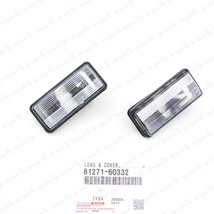 New Genuine Toyota Land Cruiser GX470 LX470 Rear License Plate Light Lens 2PCS - £30.21 GBP