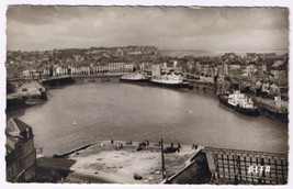 Postcard RPPC Dieppe Seine-Maritime Le Port Vu De La Falaise France - £3.04 GBP